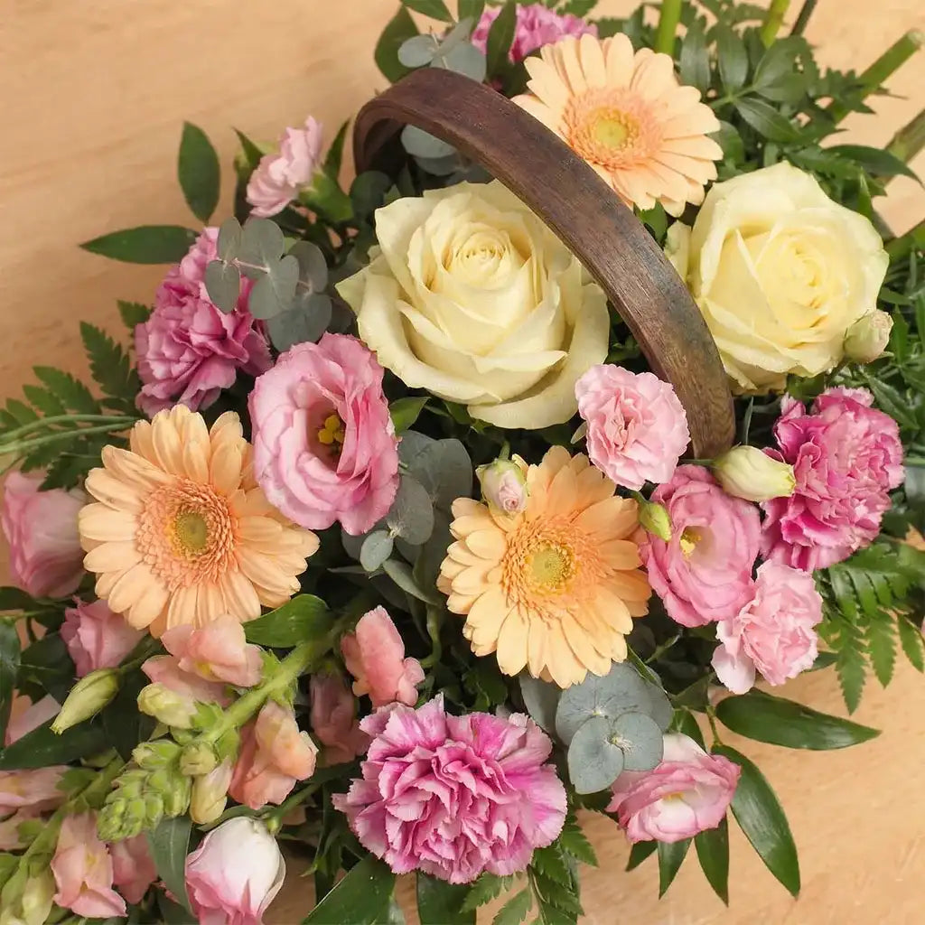 Sympathy Basket Soft Pastels