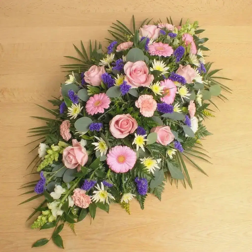 Sympathy Pink Coffin Spray