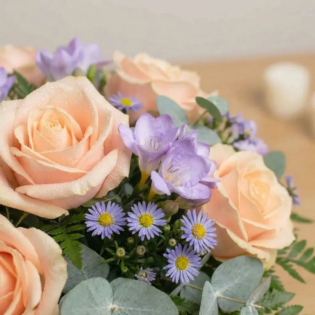 Sympathy Rose and Freesia Posy