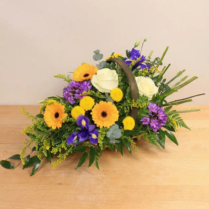 Sympathy Basket Lemon and Blue