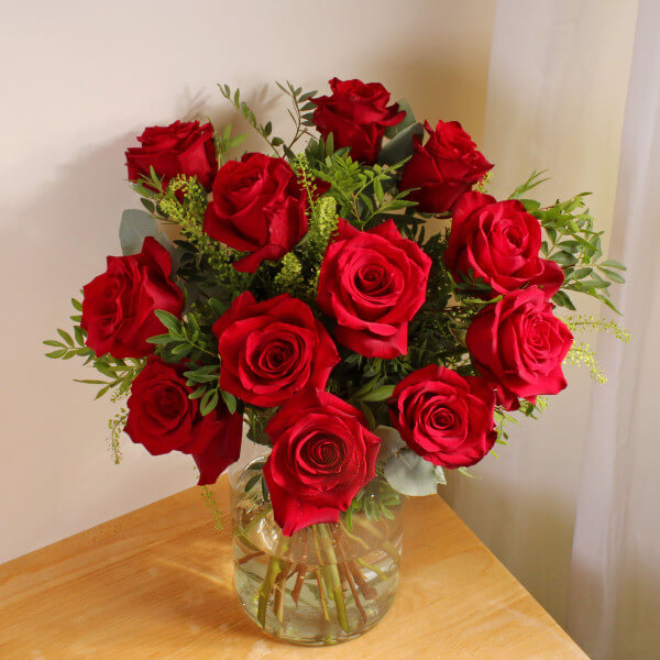 Same Roses Luxury 12 Red Roses | Same Day Delivery | Flower Shops Network