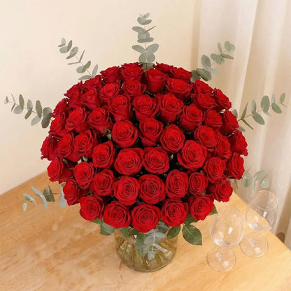Imagine 50 Roses Luxury 50 Red Roses | Same Day Delivery | Flower Shops Network