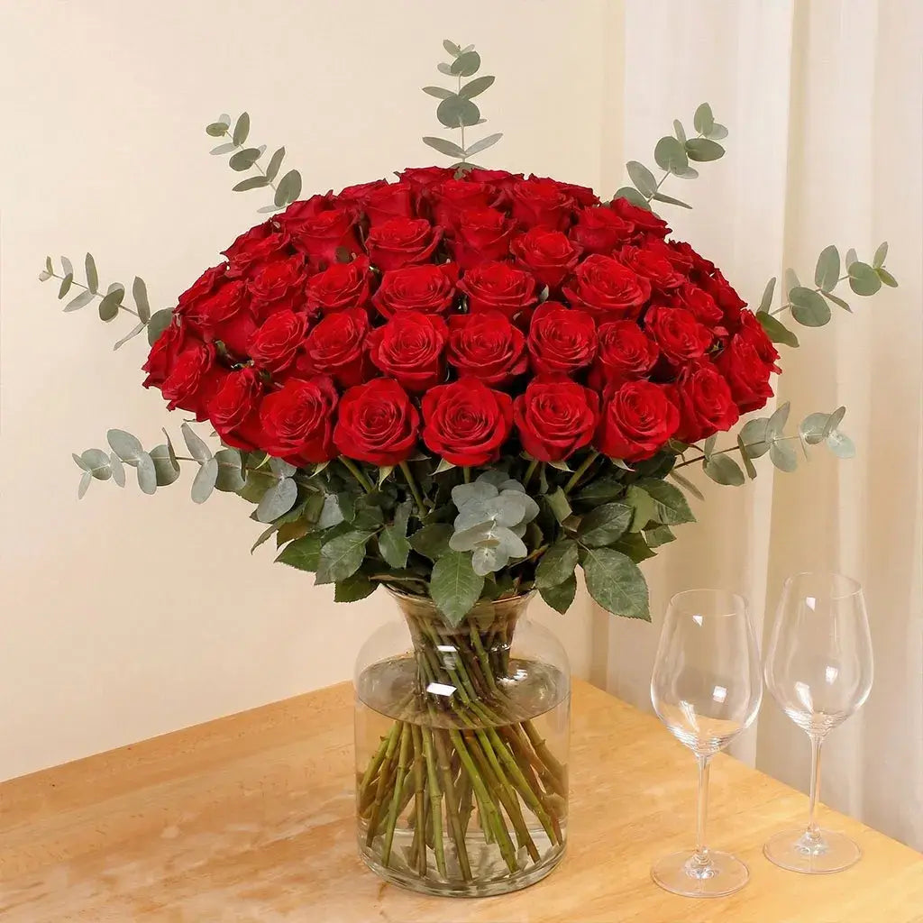 501 Red Roses Luxury 50 Red Roses | Same Day Delivery | Flower Shops Network