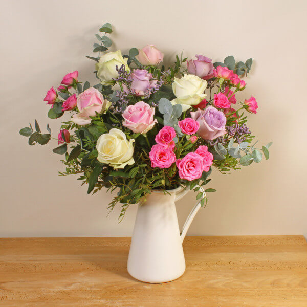 Pastel Mixed Roses | Same Day Delivery | Flower Shops Network