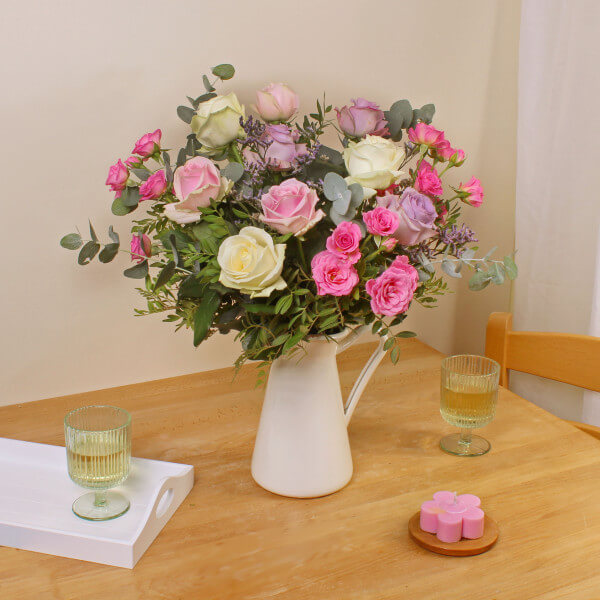 Pastel Mixed Roses | Same Day Delivery | Flower Shops Network