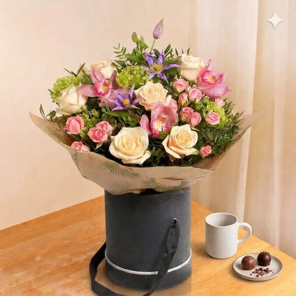 Plush Orchid Hatbox