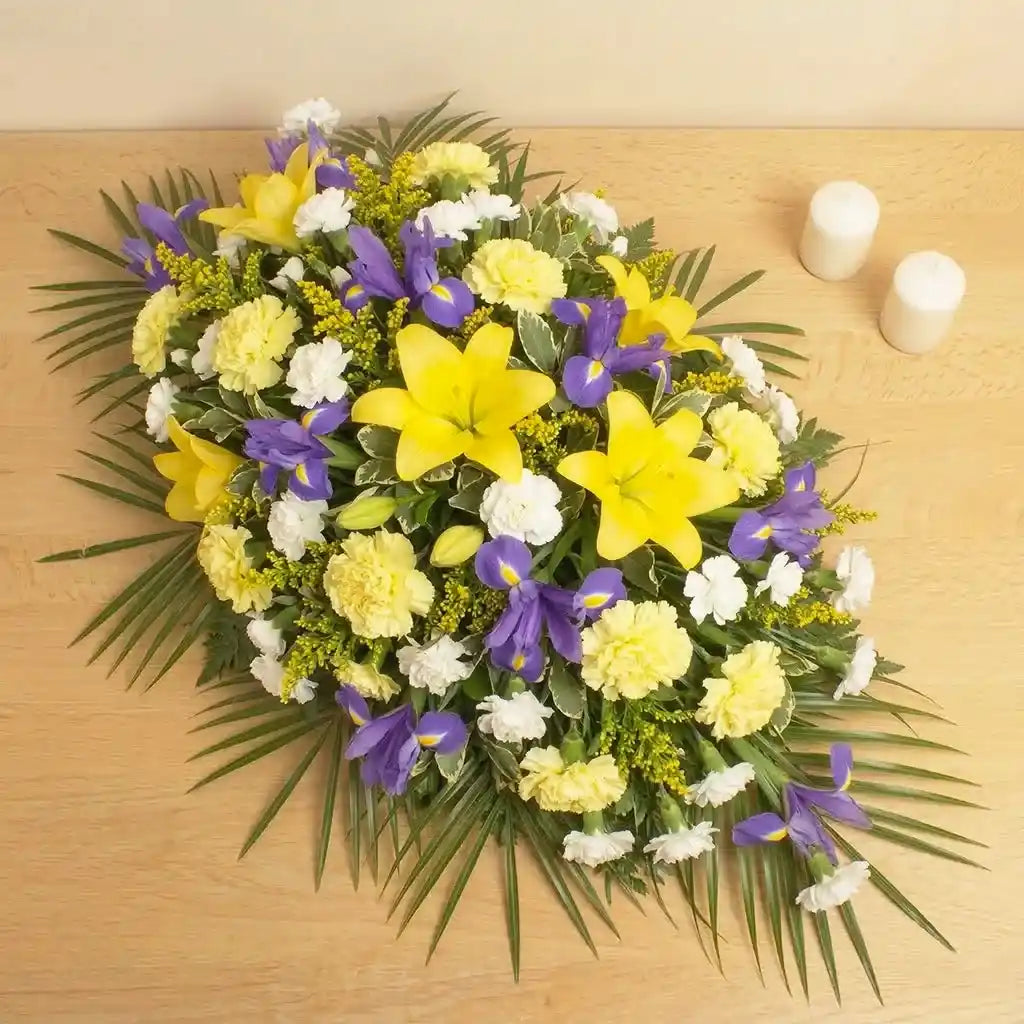 Sympathy Lily and Iris Spray