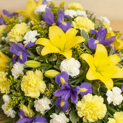 Sympathy Lily and Iris Spray