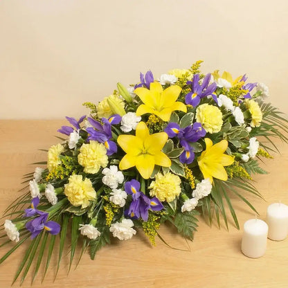 Sympathy Lily and Iris Spray