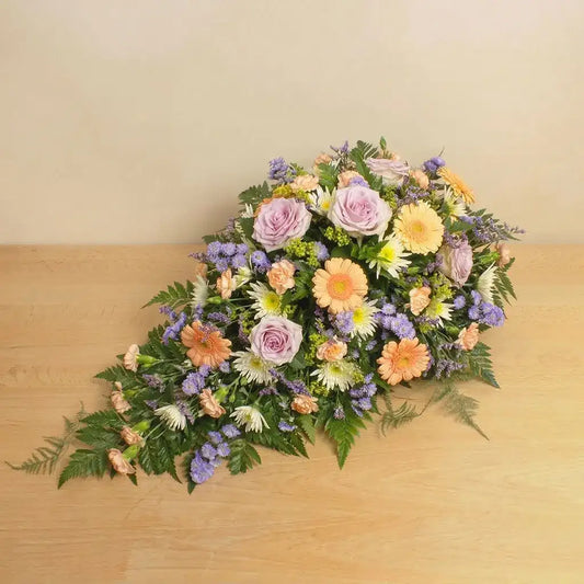 Sympathy Peach and Lilac Spray