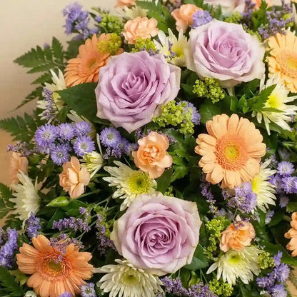 Sympathy Peach and Lilac Spray