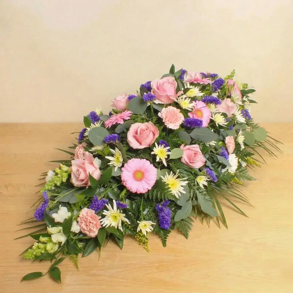Sympathy Pink Coffin Spray