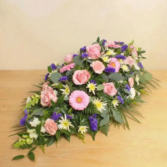 Sympathy Pink Coffin Spray