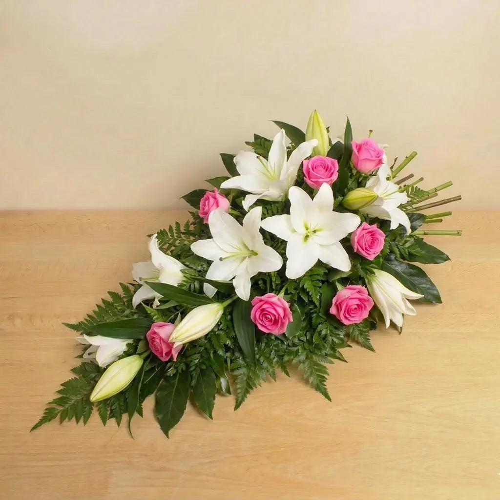 Sympathy Pink Rose and Lily Spray