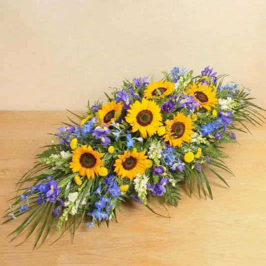 Sympathy Sunflower Coffin Spray