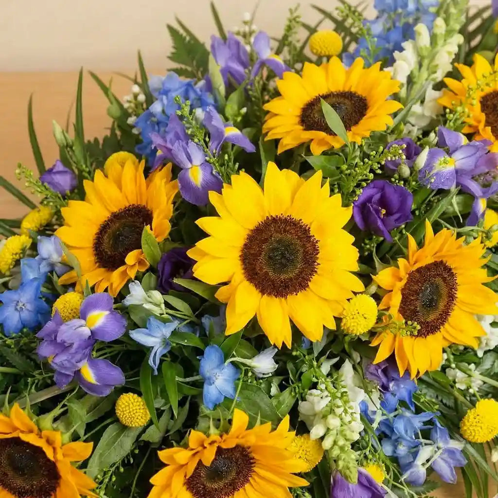 Sympathy Sunflower Coffin Spray