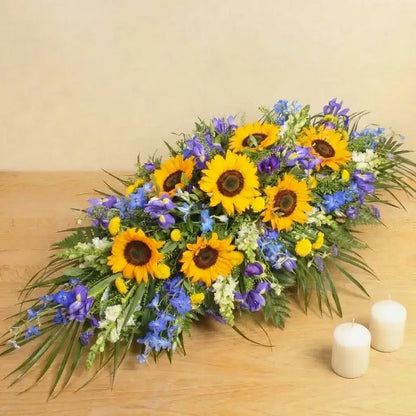 Sympathy Sunflower Coffin Spray
